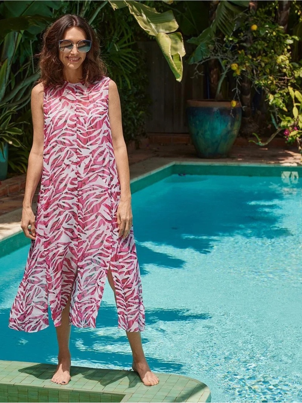 Equipment Silk Tainelle Printed Midi Dress Size XS Sangria Multi Animal Print